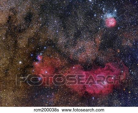 The Sagittarius Triplet featuring the Lagoon and Trifid Nebula, and NGC 6559. View Large Photo Image Stock Photograph - The Sagittarius Triplet featuring the Lagoon and Trifid Nebula, and NGC 6559.. Fotosearch