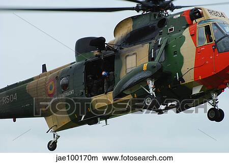 The Sea King Helicopter in use by the Belgian Air Force. View Large Photo Image Picture - The Sea King Helicopter in use by the Belgian Air Force.. Fotosearch