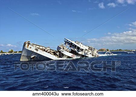 The sinking of USS Kittiwake, Grand Cayman. View Large Photo Image Stock Photograph - The sinking of USS Kittiwake, Grand Cayman.. Fotosearch