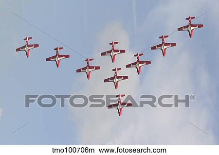 The Snowbirds 431 Air Demonstration Squadron of the Royal Canadian Air Force. View Large Photo Image Picture - The Snowbirds 431 Air Demonstration Squadron of the Royal Canadian Air Force.. Fotosearch