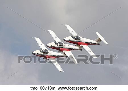 Picture - The Snowbirds 431 Air Demonstration Squadron of the Royal Canadian Air Force.. Fotosearch