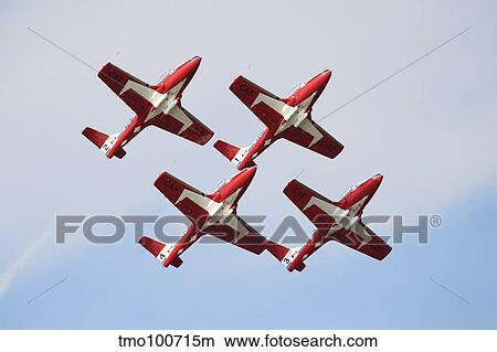 The Snowbirds 431 Air Demonstration Squadron of the Royal Canadian Air Force. View Large Photo Image Picture - The Snowbirds 431 Air Demonstration Squadron of the Royal Canadian Air Force.. Fotosearch