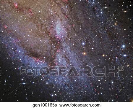 Stock Photograph - The southwest spiral arm of Messier 31.. Fotosearch