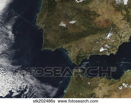 The Strait of Gibraltar View Large Photo Image Stock Photograph - The Strait of Gibraltar. Fotosearch