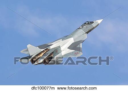 The Sukhoi T-50 future Russian Air Force 5th generation fighter plane. View Large Photo Image Picture - The Sukhoi T-50 future Russian Air Force 5th generation fighter plane.. Fotosearch