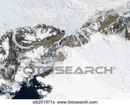 The summer thaw around Ellesmere Island, Canada, and northwest Greenland. View Large Photo Image Stock Photograph - The summer thaw around Ellesmere Island, Canada, and northwest Greenland.. Fotosearch