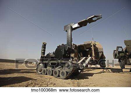 The tEODor heavy-duty bomb disposal robot. View Large Photo Image Picture - The tEODor heavy-duty bomb disposal robot.. Fotosearch