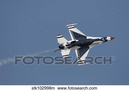 The U. S. Air Force Thunderbirds perform during the 2009 air show. View Large Photo Image Picture - The U. S. Air Force Thunderbirds perform during the 2009 air show.. Fotosearch