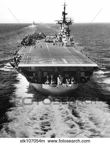 The U. S. aircraft carrier USS Boxer operating off North Korea. View Large Photo Image Picture - The U. S. aircraft carrier USS Boxer operating off North Korea.. Fotosearch