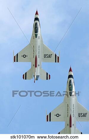 Picture - The United States Air Force Demonstration Team Thunderbirds. Fotosearch
