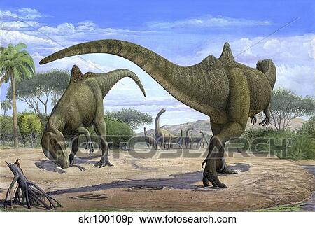 The wedding ceremony between two Concatenator corcovatus dinosaurs. View Large Illustration Stock Illustration - The wedding ceremony between two Concatenator corcovatus dinosaurs.. Fotosearch