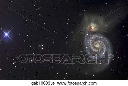 The Whirlpool Galaxy View Large Photo Image Stock Photograph - The Whirlpool Galaxy. Fotosearch