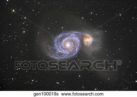 The Whirlpool Galaxy View Large Photo Image Stock Photograph - The Whirlpool Galaxy. Fotosearch