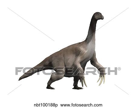 Therizinosaurus dinosaur. View Large Illustration Stock Illustration - Therizinosaurus dinosaur.. Fotosearch