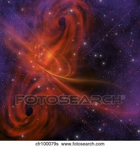 This cosmic phenomenon is a whirlwind in space. View Large Illustration Stock Illustration - This cosmic phenomenon is a whirlwind in space.. Fotosearch