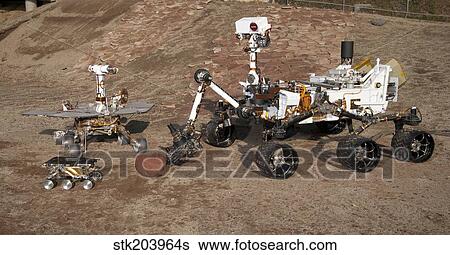 Three generations of Mars rovers. View Large Photo Image Stock Photograph - Three generations of Mars rovers.. Fotosearch