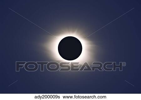 Stock Photograph - Total eclipse of Sun. Fotosearch