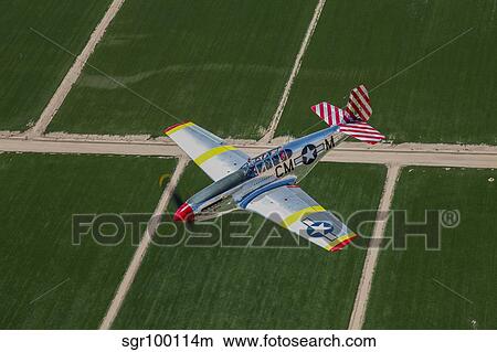 TP-51C Mustang in flight over Arizona. View Large Photo Image Picture - TP-51C Mustang in flight over Arizona.. Fotosearch