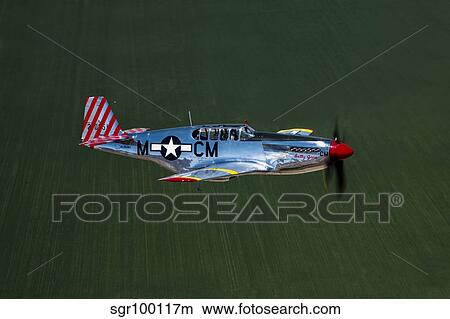 TP-51C Mustang in flight over Arizona. View Large Photo Image Picture - TP-51C Mustang in flight over Arizona.. Fotosearch