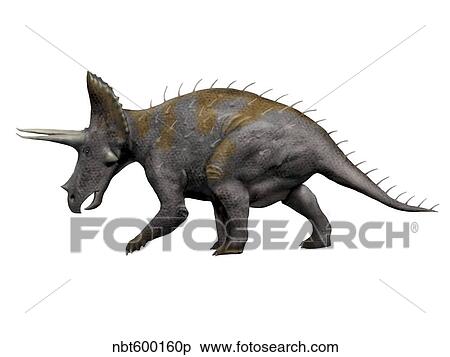 Stock Illustration - Triceratops dinosaur.. Fotosearch