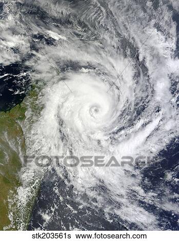 Stock Photograph - Tropical Cyclone Bingiza. Fotosearch