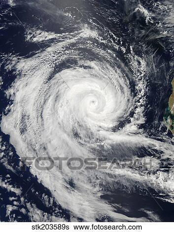 Stock Photograph - Tropical Cyclone Dianne. Fotosearch