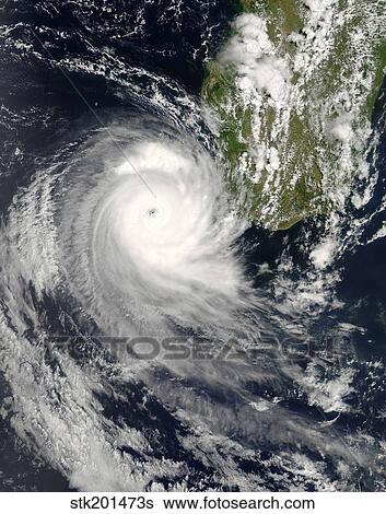 Tropical Cyclone Favio off Madagascar. View Large Photo Image Stock Photograph - Tropical Cyclone Favio off Madagascar.. Fotosearch