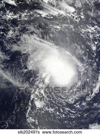 Stock Photograph - Tropical Cyclone Gael approaching Madagascar. . Fotosearch