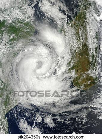 Tropical Cyclone Guito in the Mozambique Channel. View Large Photo Image Stock Photograph - Tropical Cyclone Guito in the Mozambique Channel.. Fotosearch