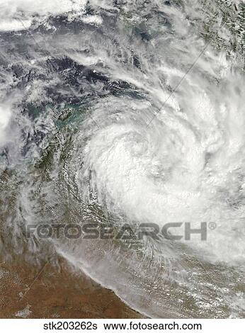 Tropical Cyclone Paul over Australia. View Large Photo Image Stock Photograph - Tropical Cyclone Paul over Australia. . Fotosearch