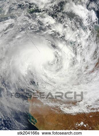 Tropical Cyclone Rusty approaching the northwestern coast of Australia. View Large Photo Image Stock Photograph - Tropical Cyclone Rusty approaching the northwestern coast of Australia.. Fotosearch