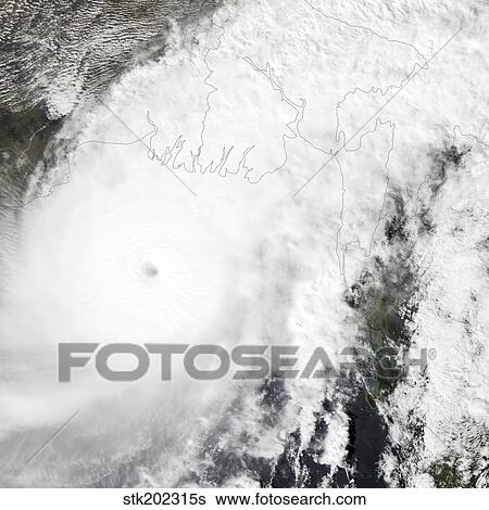 Stock Photograph - Tropical Cyclone Sidr. Fotosearch