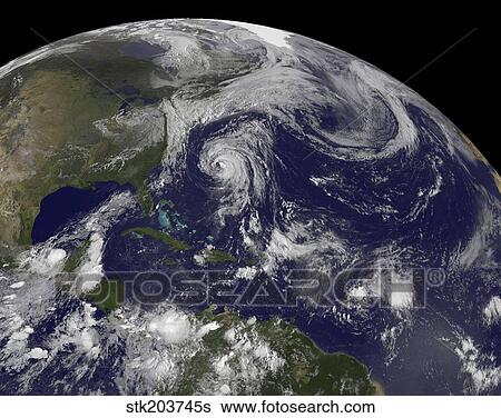 Tropical cyclones Katia, Lee, Maria and Nate in the Atlantic Ocean. View Large Photo Image Stock Photograph - Tropical cyclones Katia, Lee, Maria and Nate in the Atlantic Ocean.. Fotosearch
