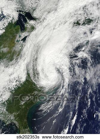 Stock Photograph - Tropical Storm Hanna over the East Coast.. Fotosearch