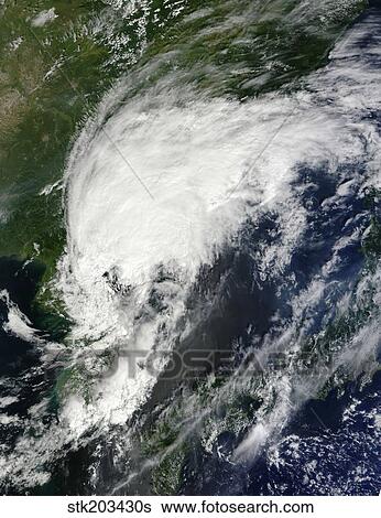 Stock Photograph - Tropical Storm Kompasu. Fotosearch