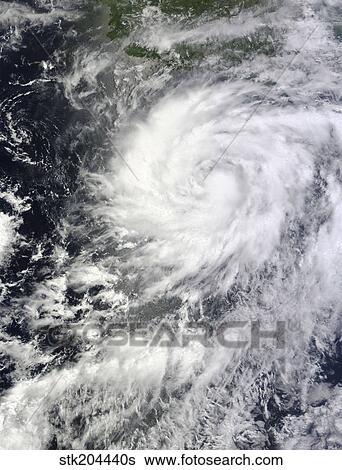 Stock Photograph - Tropical Storm Marie off Mexico.. Fotosearch