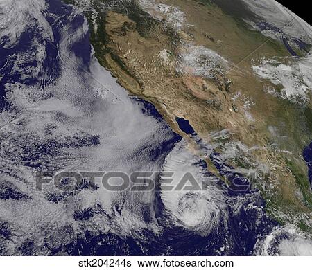 Tropical Storm Miriam off the coast of Baja California. View Large Photo Image Stock Photograph - Tropical Storm Miriam off the coast of Baja California.. Fotosearch