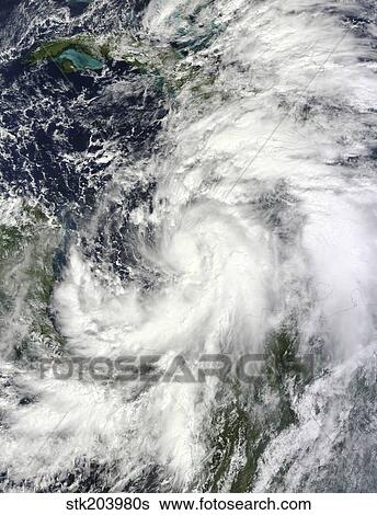 Stock Photograph - Tropical Storm Sandy hovering over the Caribbean Sea.. Fotosearch