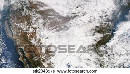 True color satellite image of the Continental United States. View Large Photo Image Stock Photograph - True color satellite image of the Continental United States.. Fotosearch