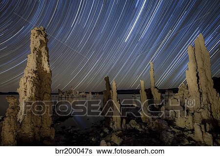 Stock Photograph - Tufa formations at Mono Lake, California.. Fotosearch