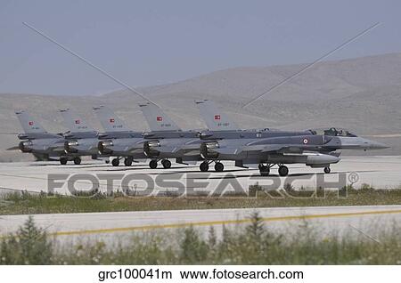 Turkish Air Force F-16C/D Block 52+ aircraft at Konya Air Base, Turkey. View Large Photo Image Picture - Turkish Air Force F-16C/D Block 52+ aircraft at Konya Air Base, Turkey.. Fotosearch