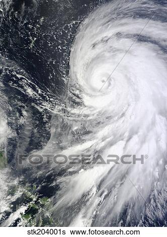 Stock Photograph - Typhoon Bolaven northeast of the Philippines.. Fotosearch