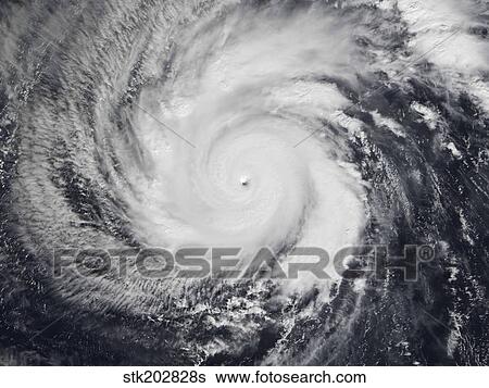 Typhoon Faxai in the western Pacific Ocean. View Large Photo Image Stock Photograph - Typhoon Faxai in the western Pacific Ocean.. Fotosearch