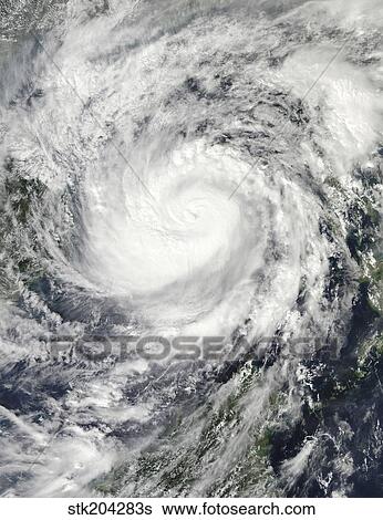 Typhoon Haiyan in the middle of the South China Sea. View Large Photo Image Stock Photograph - Typhoon Haiyan in the middle of the South China Sea.. Fotosearch