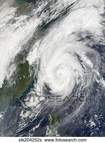 Typhoon Haiyan northeast of Taiwan. View Large Photo Image Stock Photograph - Typhoon Haiyan northeast of Taiwan.. Fotosearch