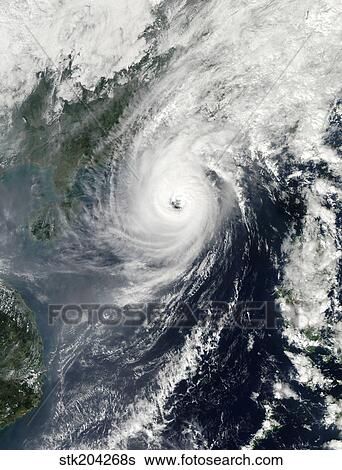 Typhoon Krosa in the South China Sea. View Large Photo Image Stock Photograph - Typhoon Krosa in the South China Sea.. Fotosearch