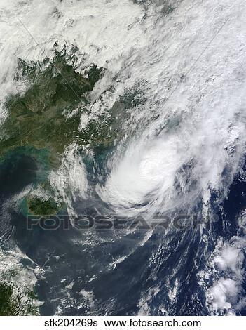 Typhoon Krosa in the South China Sea. View Large Photo Image Stock Photograph - Typhoon Krosa in the South China Sea.. Fotosearch
