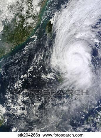 Typhoon Krosa over the Phillippines. View Large Photo Image Stock Photograph - Typhoon Krosa over the Phillippines.. Fotosearch