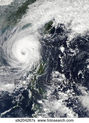 Typhoon Krosa over the Phillippines. View Large Photo Image Stock Photograph - Typhoon Krosa over the Phillippines.. Fotosearch