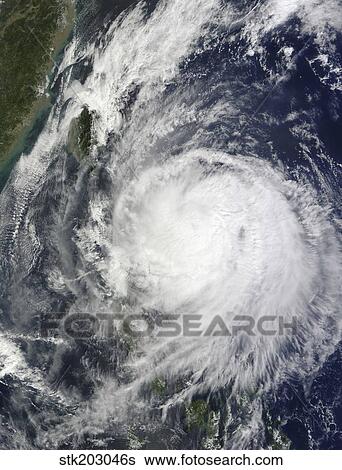 Stock Photograph - Typhoon Lupit off the Philippines.. Fotosearch